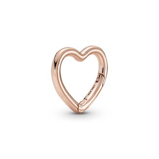 Pandora Heart 14k rose gold-plated connector