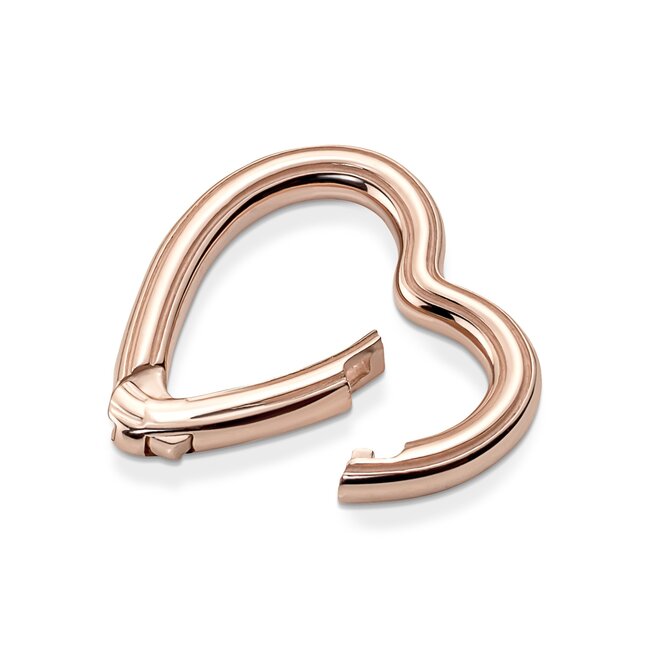 Pandora Heart 14k rose gold-plated connector