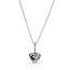 Pandora Heart sterling silver necklace with skylight blue, icy blue crystal and clear cubic zirconia Lengte : 50 cm