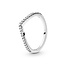 Pandora Wishbone silver ring with clear cubic zirconia 196316CZ
