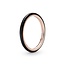 Pandora 14k Rose gold-plated ring with black enamel 189655C01