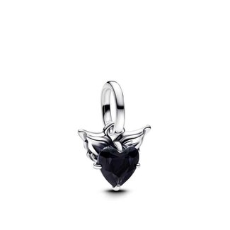 Pandora Winged heart sterling silver mini dangle