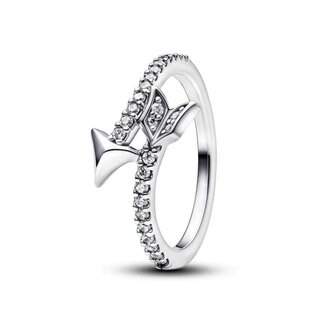 Pandora Arrow sterling silver ring with clear cubic zirconia