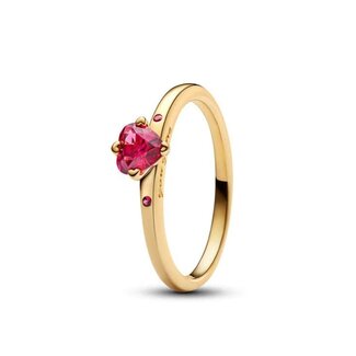 Pandora Heart 14k gold-plated ring with cherries jubilee