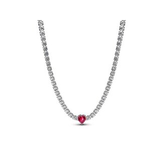 Pandora Choker met hart en halo