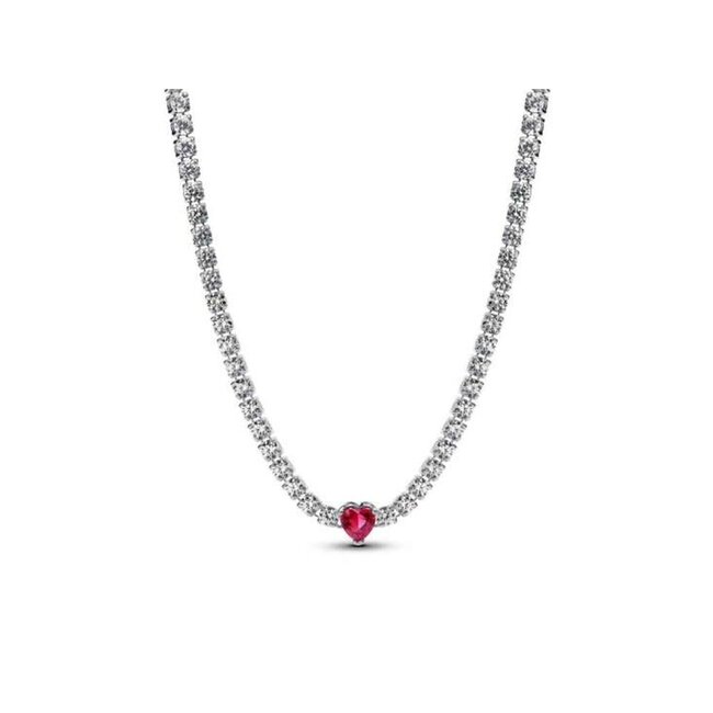 Pandora Choker met hart en halo