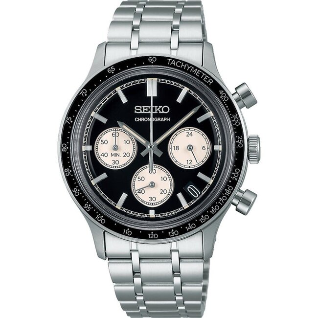 Seiko Seiko Chrono Quartz Zwart Herenhorloge