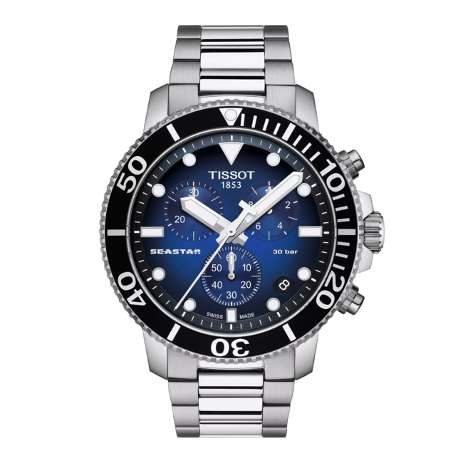 Tissot Tissot Seastar 1000 Chronograph Blauw Wijzerplaat