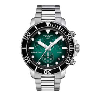 Tissot Tissot Seastar 1000 Quartz Chronograph Groen Wijzerplaat