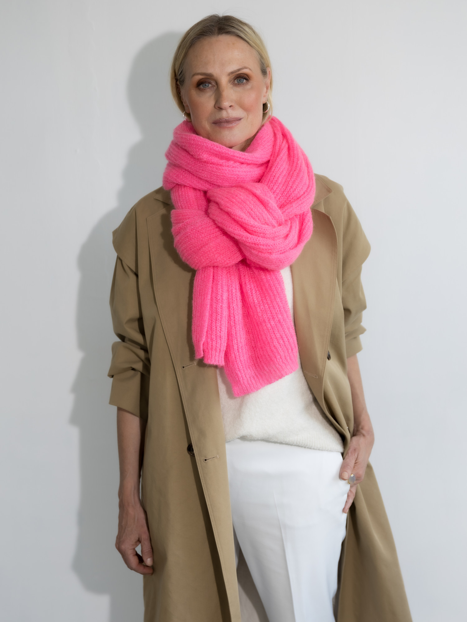 Scarf Cosy Lovely Neon Pink