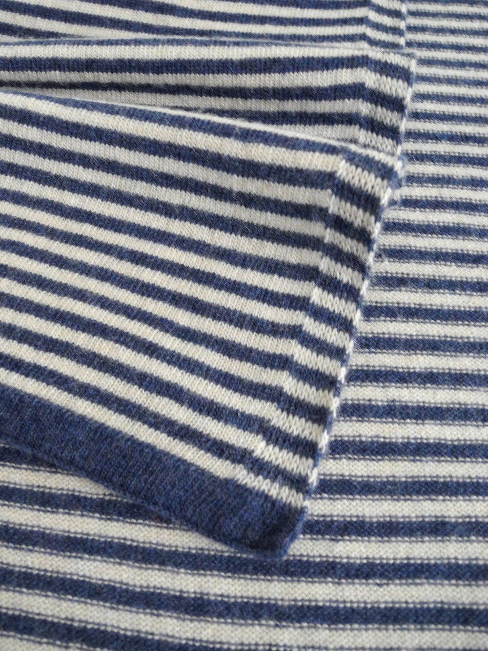 Schal Cozy Chic Stripes Denim - Hellbeige