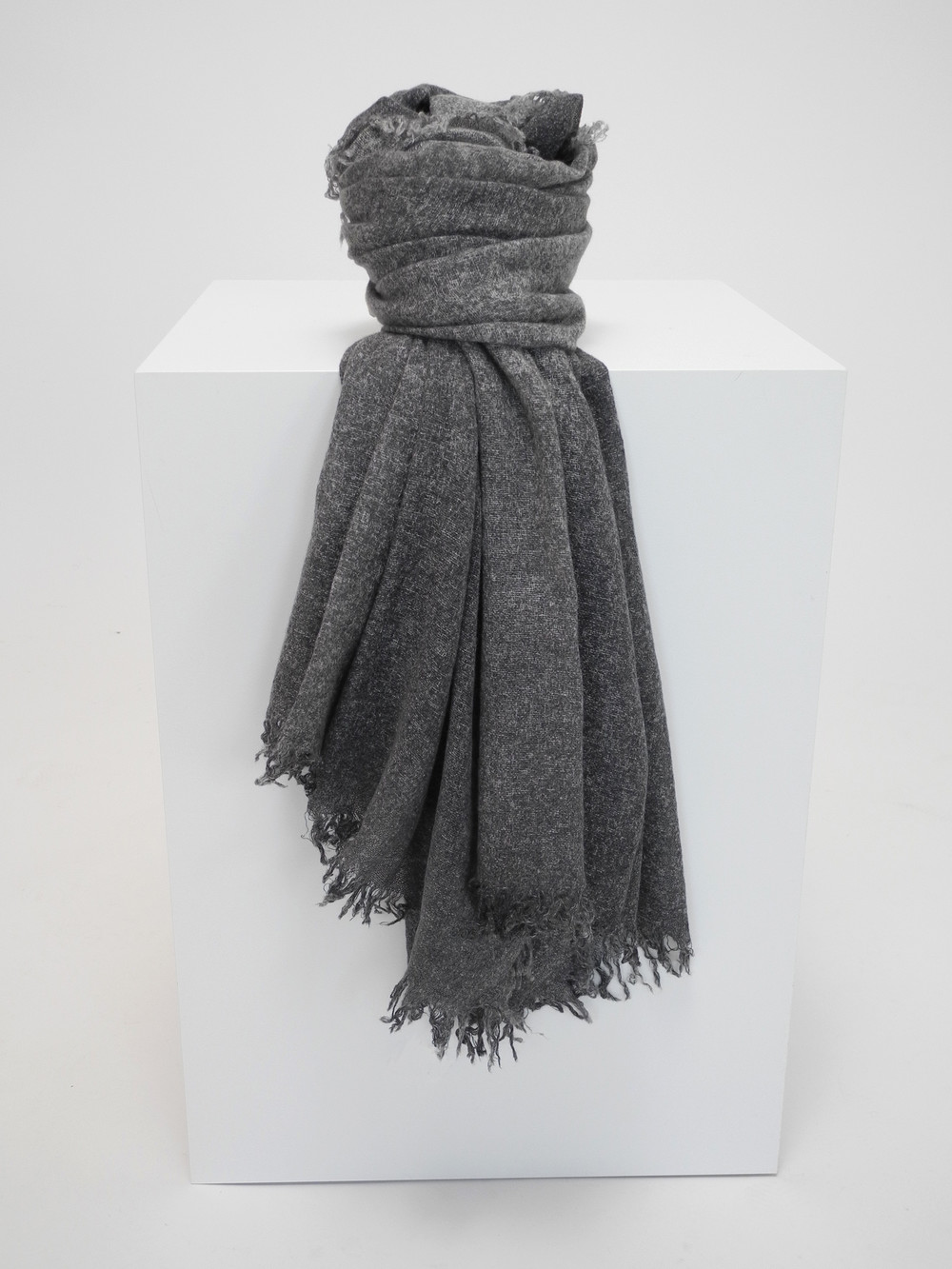 Scarf Cosy Cashmy 100% Charcoal Melee