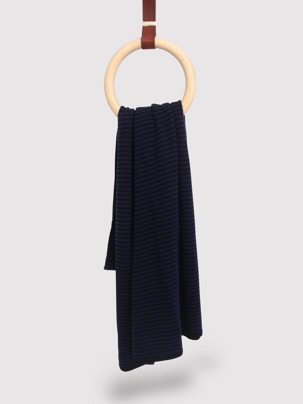 Sjaal Cosy Chic Stripes Solid Black / Navy