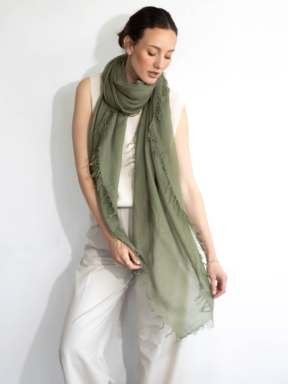 C.O.S.Y by SjaalMania Schal Cosy Cashmy Olivine