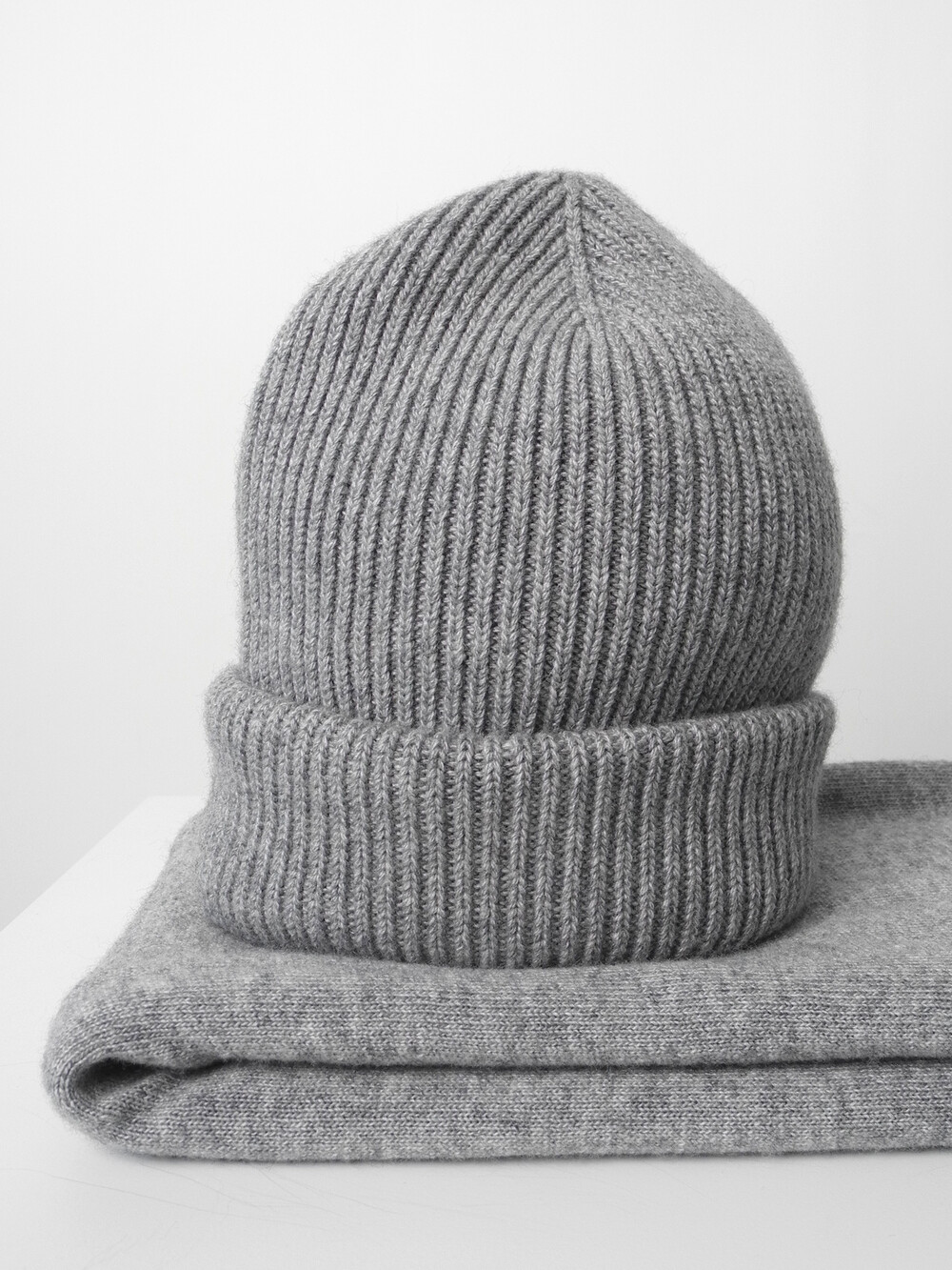 Cosy Beanie Mittelgrau Melee