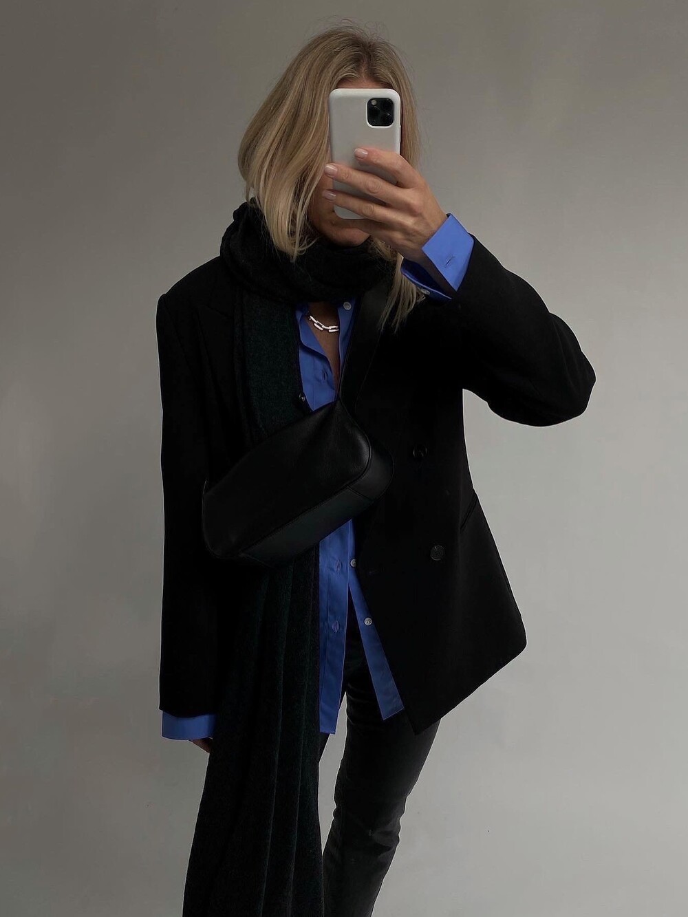 Sjaal Cosy Chic Black Melee