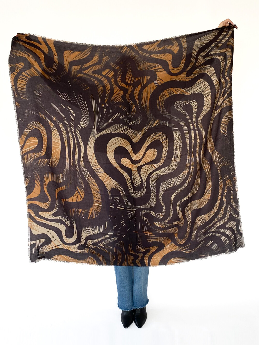 C.O.S.Y by SjaalMania Scarf 100% Cashmere  Organic Leopard