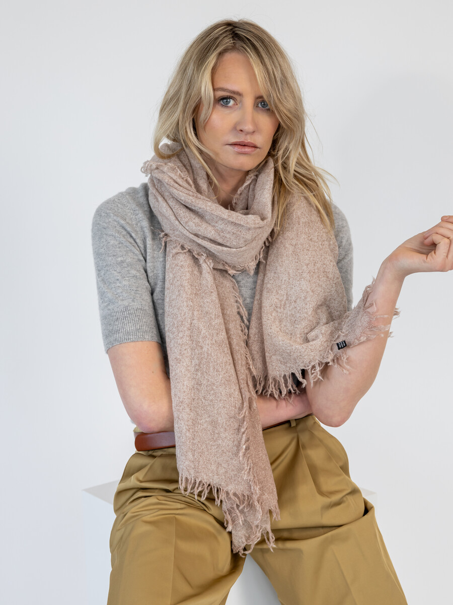 Scarf Cosy Cashmy 100% Rugby Tan Melee