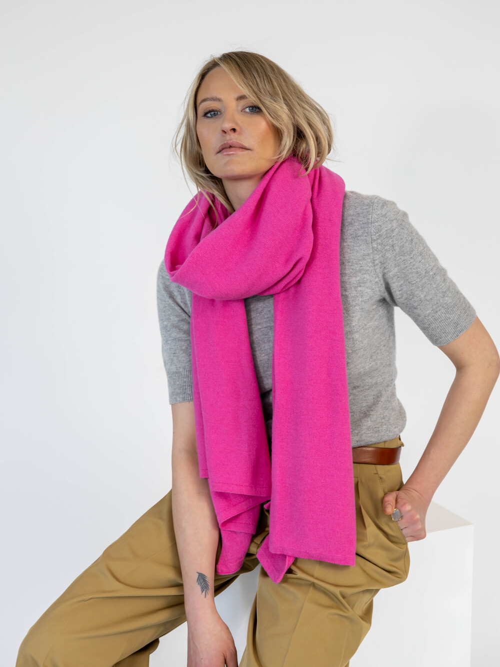 C.O.S.Y by SjaalMania Sjaal Cosy Chic Raspberry Rose
