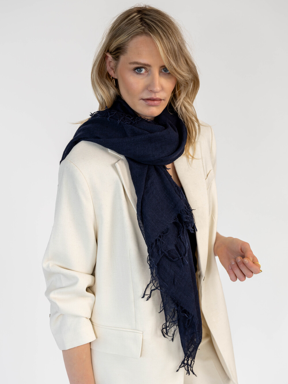 Scarf Cosy Cashmy Sky Captain