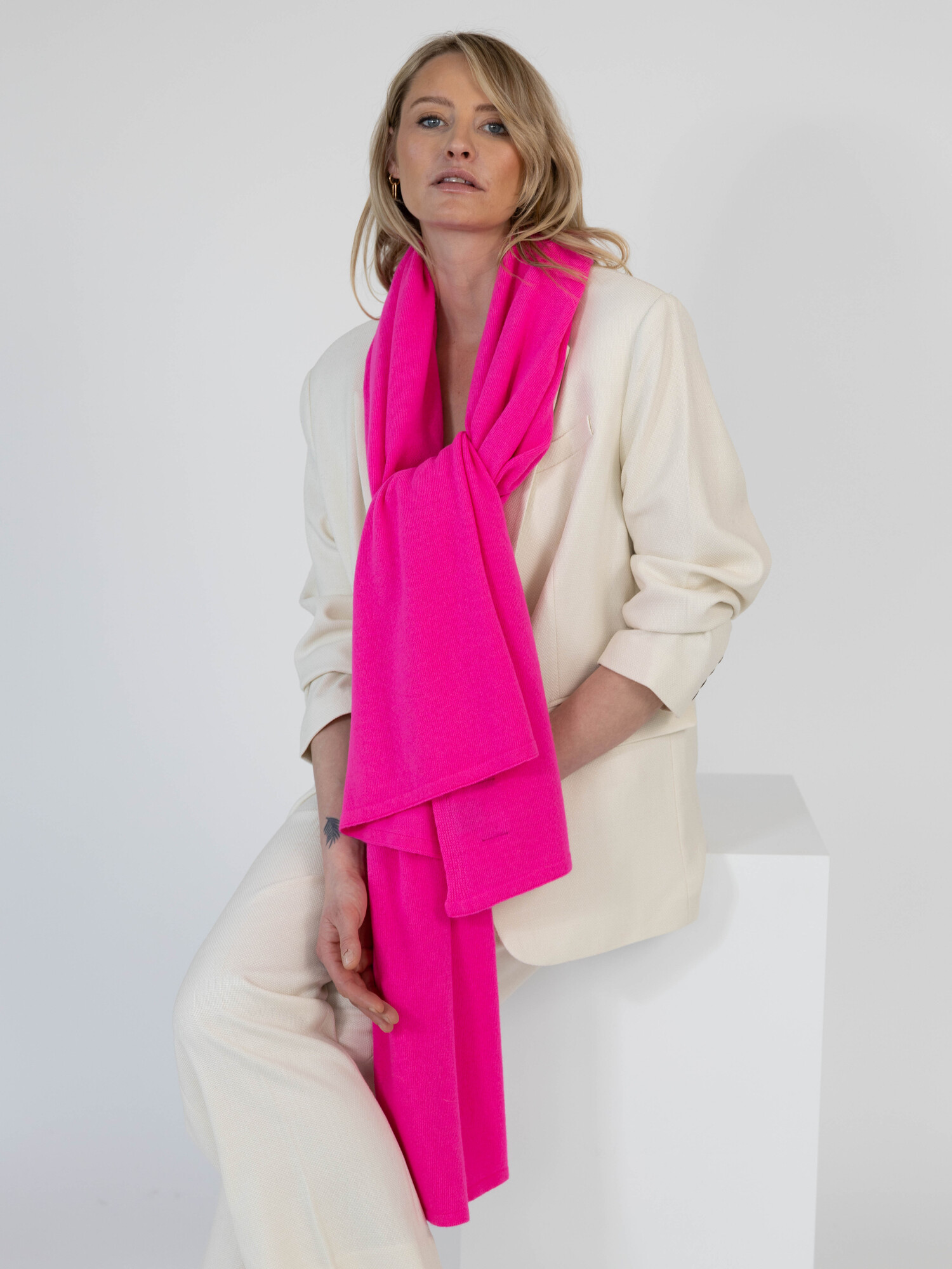 Sjaal Cosy Chic Neon Pink