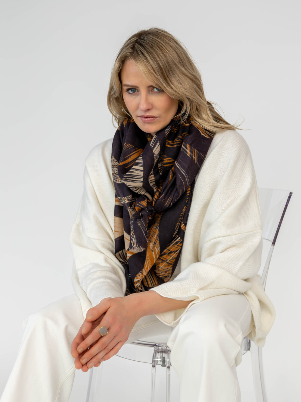 C.O.S.Y by SjaalMania Sjaal 100% Cashmere  Organic Leopard