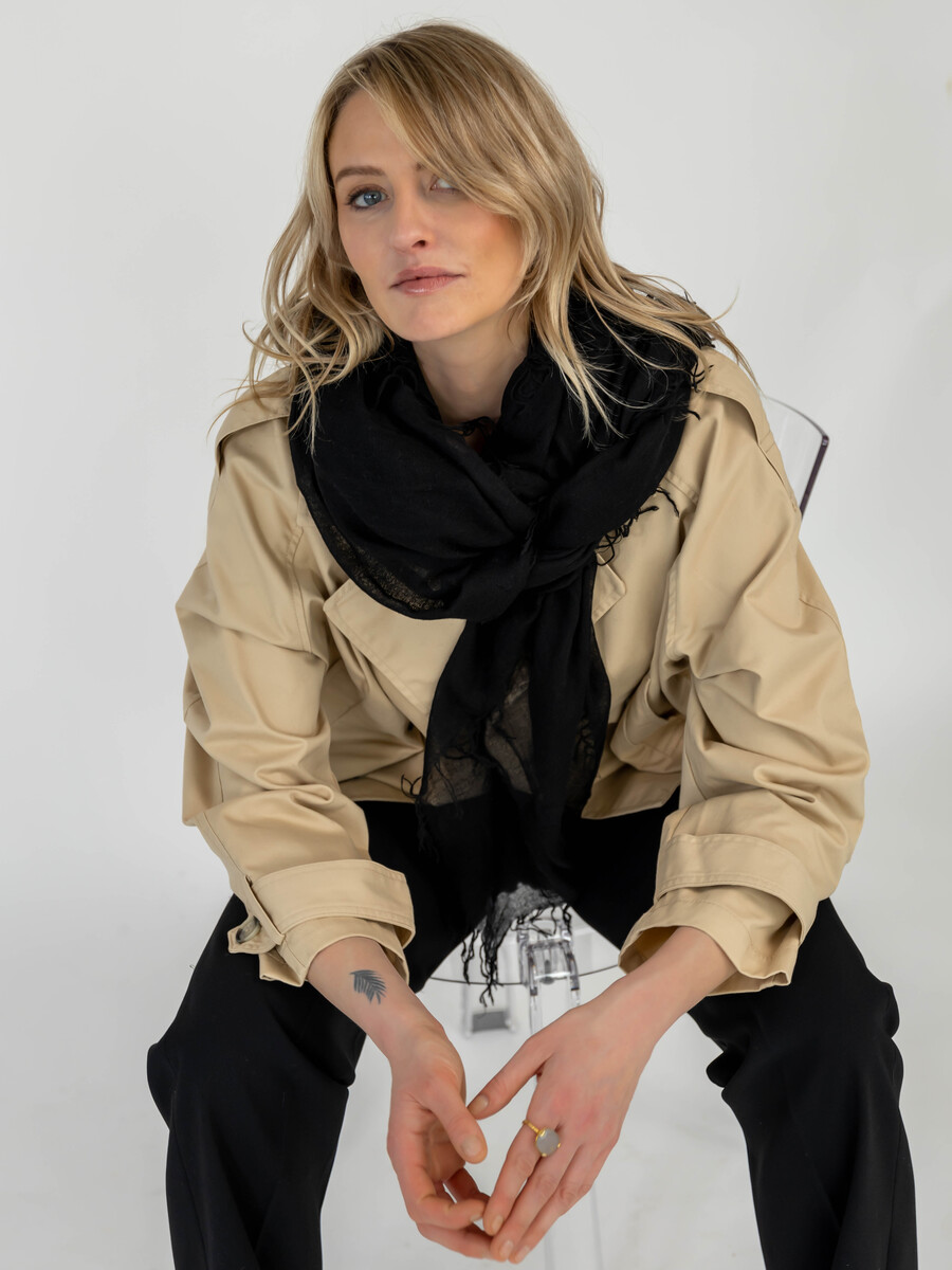 C.O.S.Y by SjaalMania Schal Cosy Cashmy Solid Black