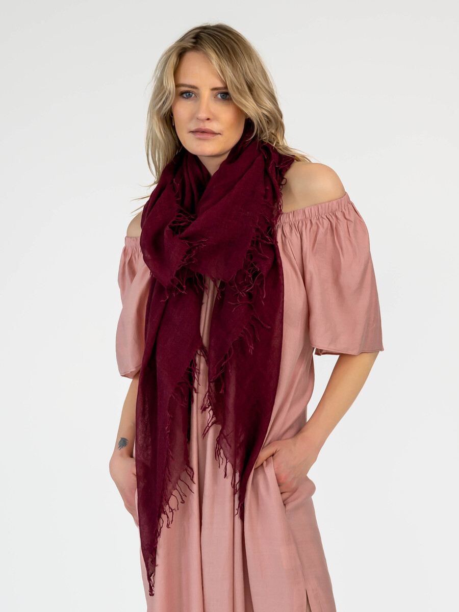 C.O.S.Y by SjaalMania Scarf Cosy Cashmy Tawny Port