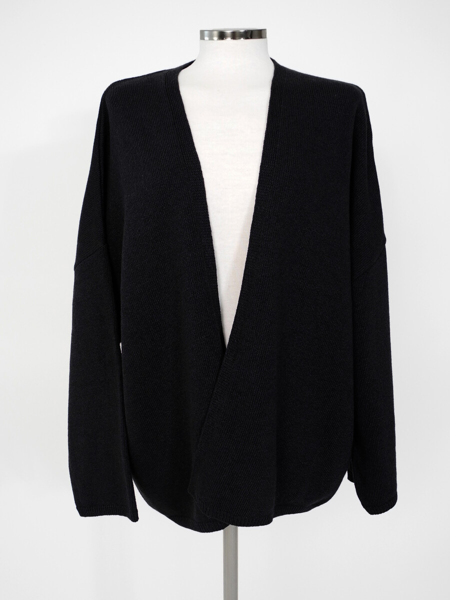 C.O.S.Y by SjaalMania Cosy Cardigan Long Sleeve Solid Black