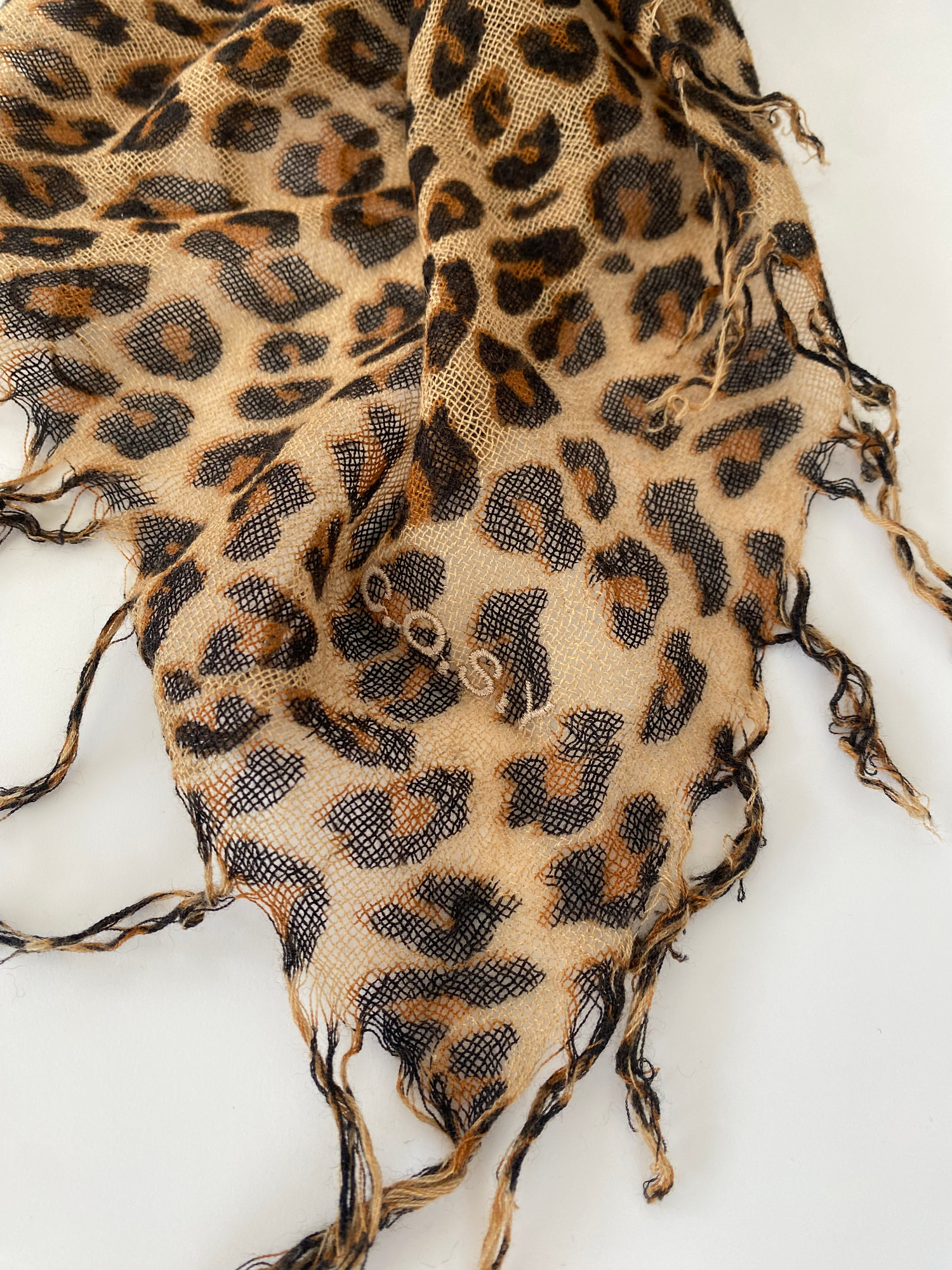 Scarf Cosy Cashmy Leopard Brown