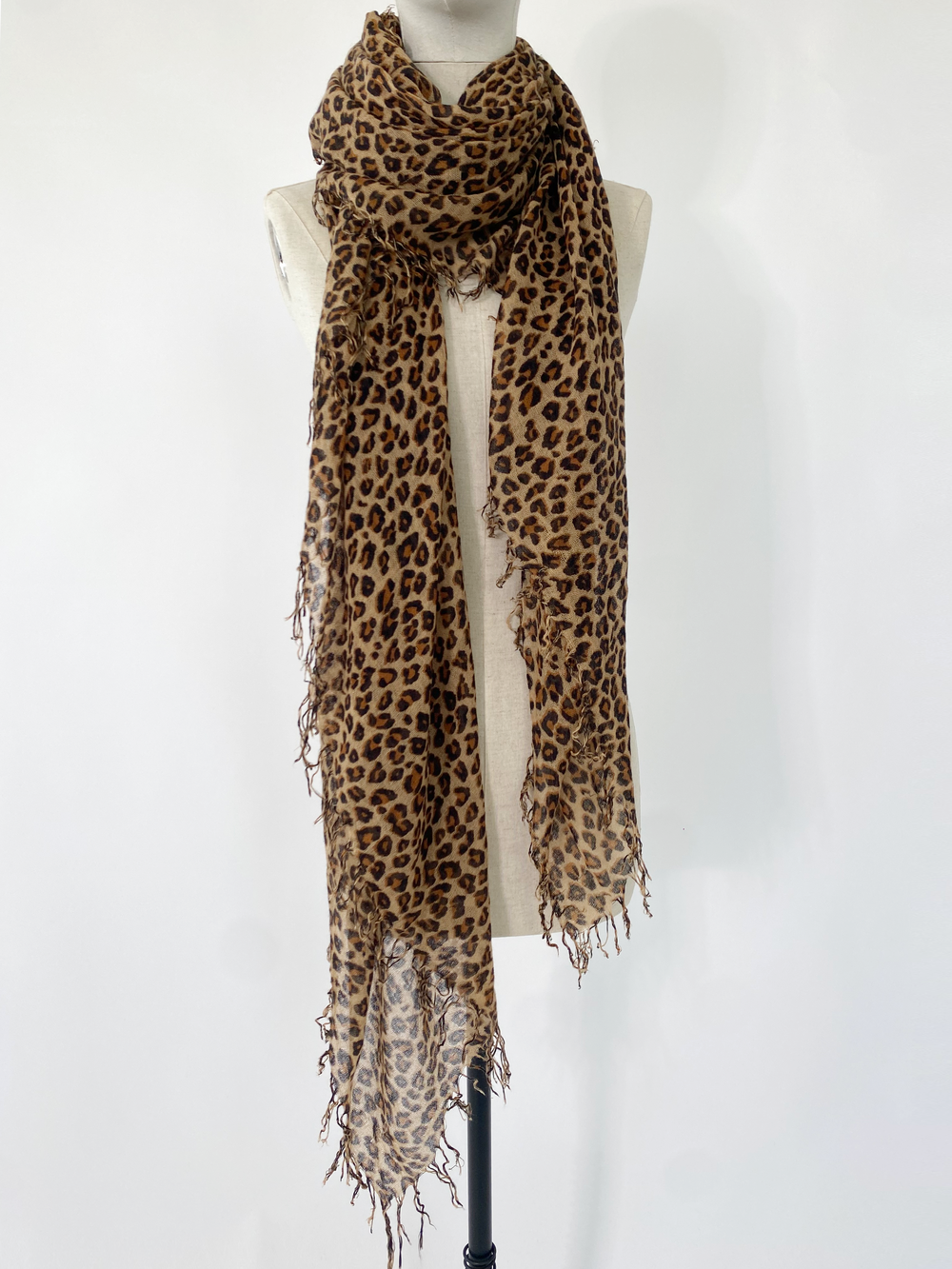 Scarf Cosy Cashmy Leopard Brown