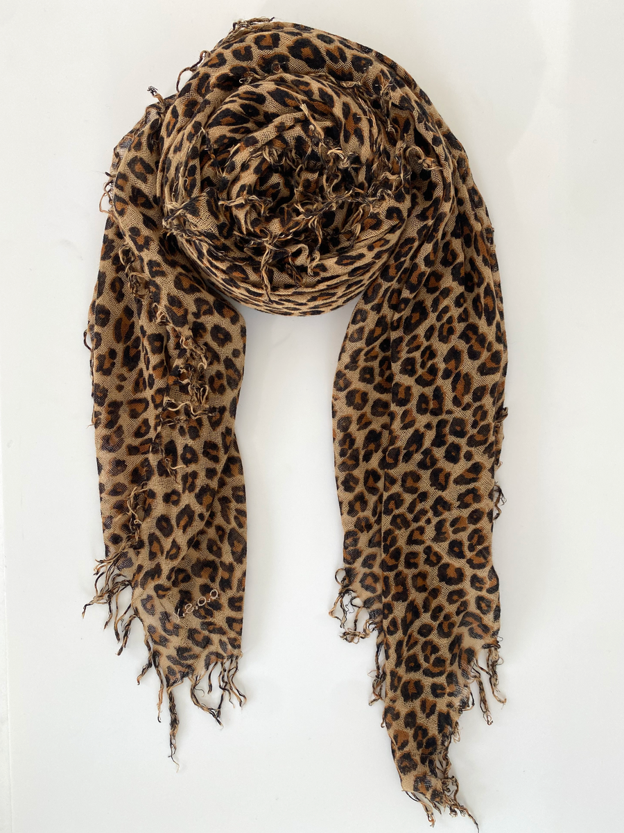 C.O.S.Y by SjaalMania Schal Cosy Cashmy Leopard Braun