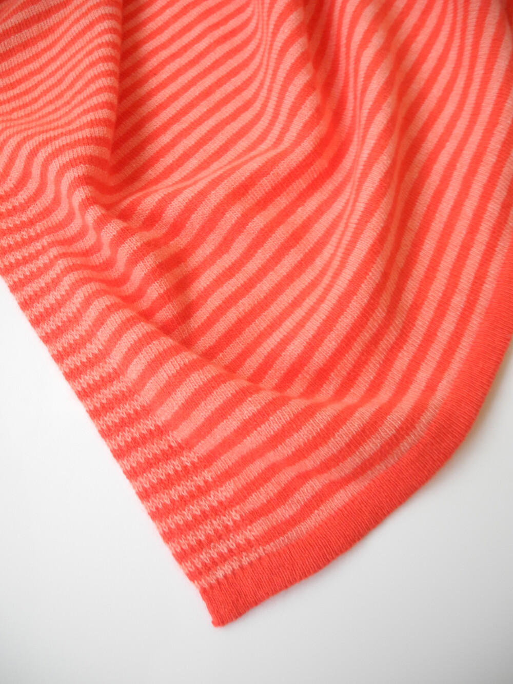 Sjaal Cosy Chic Stripes  Coral / Poppy