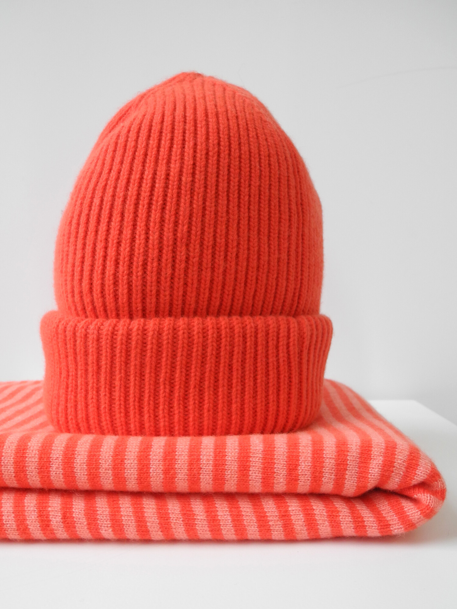 Schal Cosy Chic Stripes Coral / Poppy