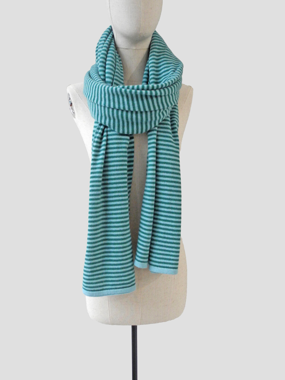 C.O.S.Y by SjaalMania Schal Cosy Chic Stripes Aqua - Grün und Gemeines