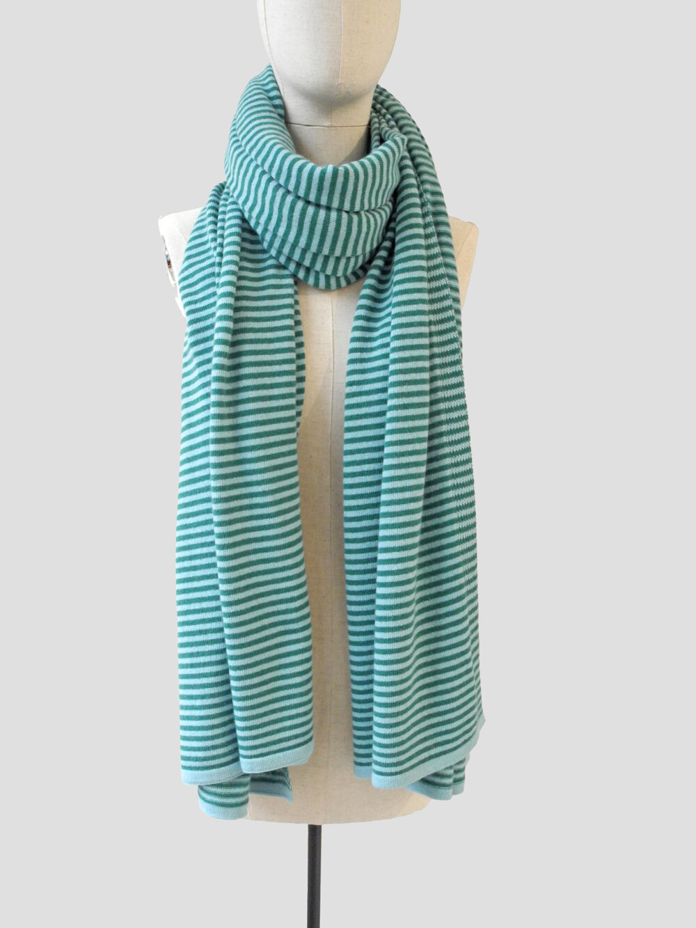C.O.S.Y by SjaalMania Schal Cosy Chic Stripes Aqua - Grün und Gemeines