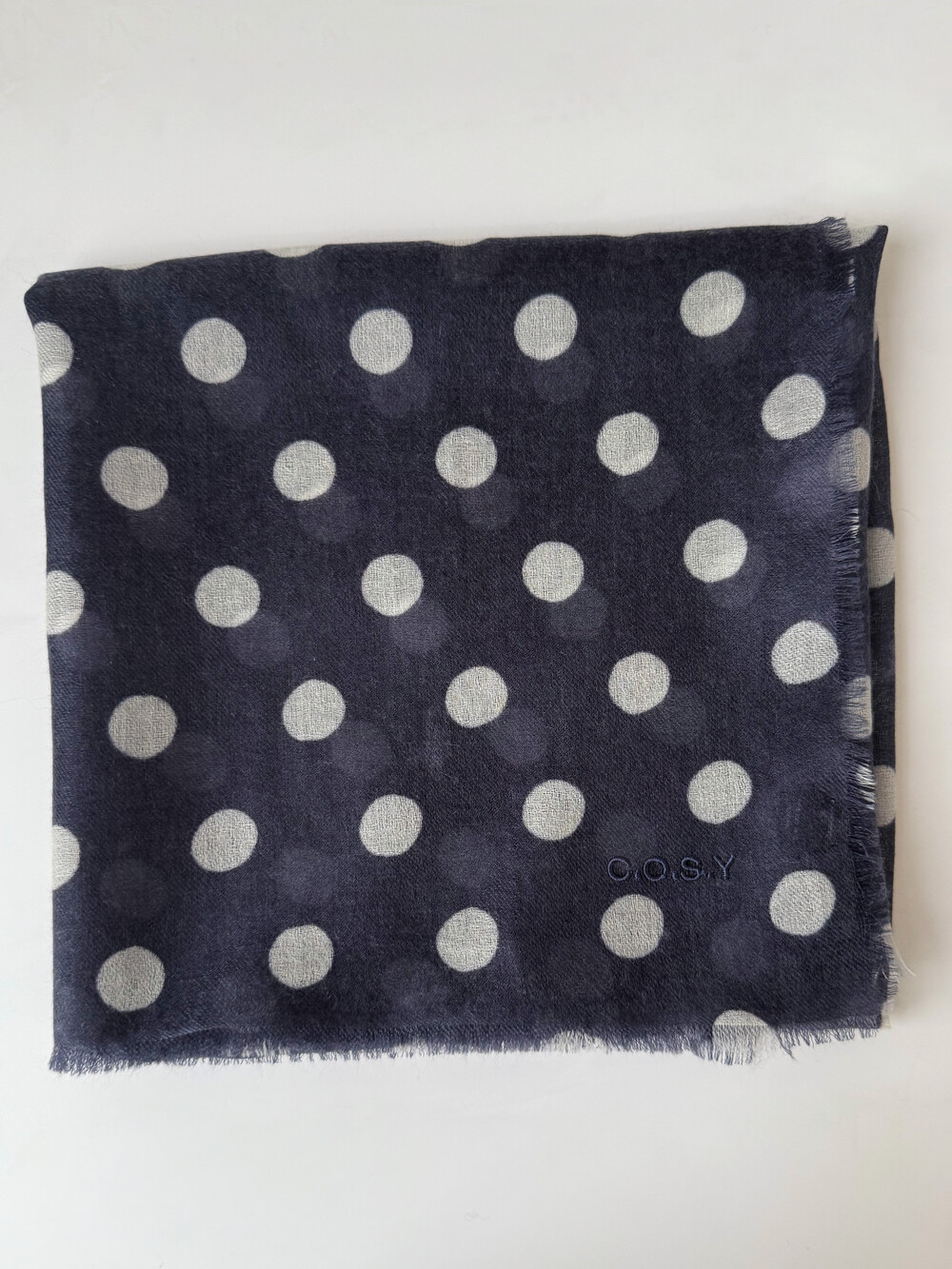 Scarf 100% Cashmere Dots Night Sky