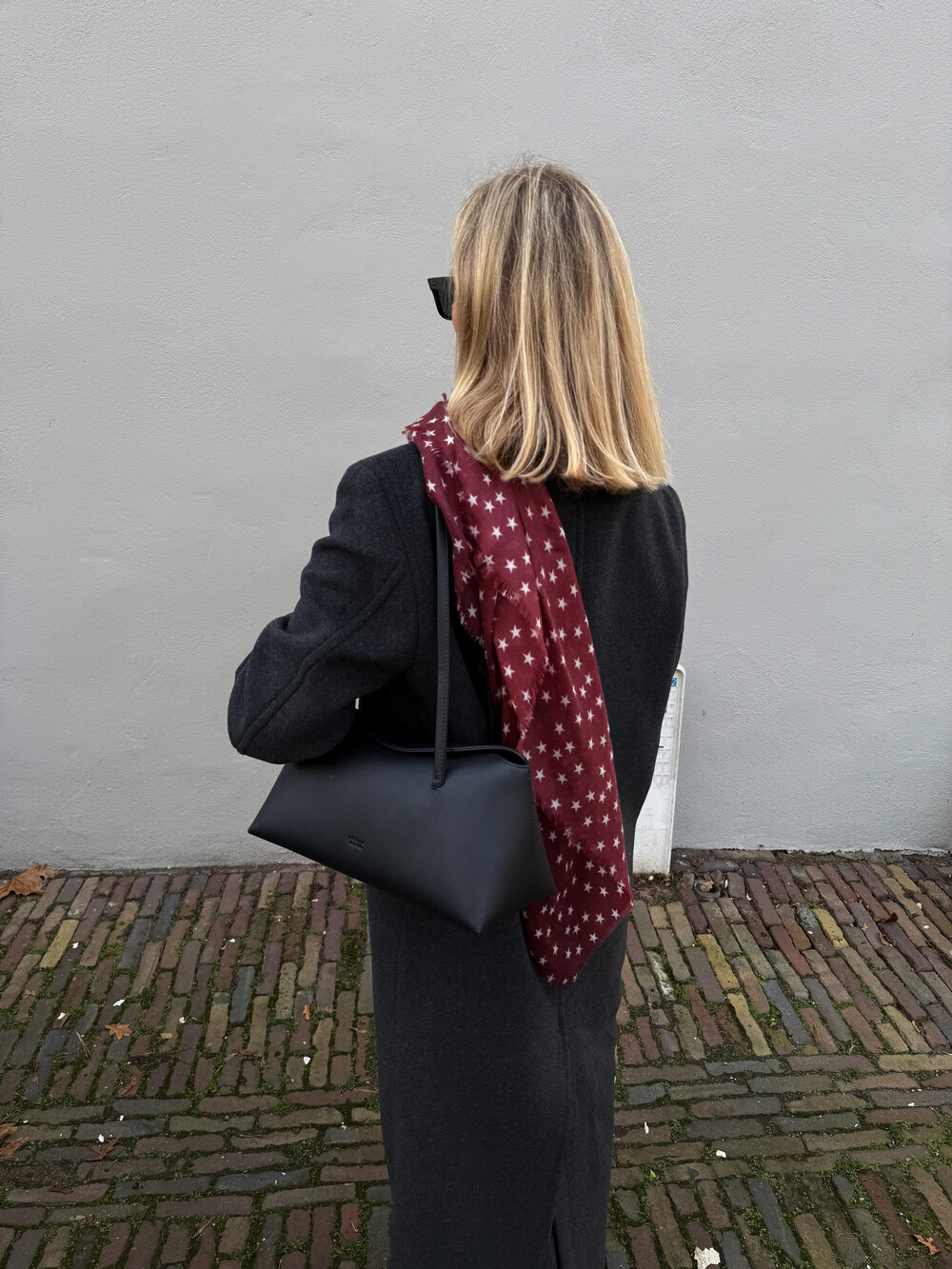 Sjaal 100% Cashmere Stars Cabernet