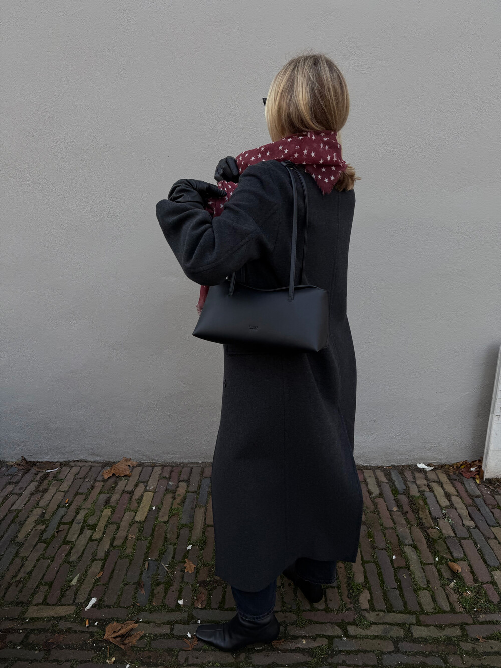 Sjaal 100% Cashmere Stars Cabernet