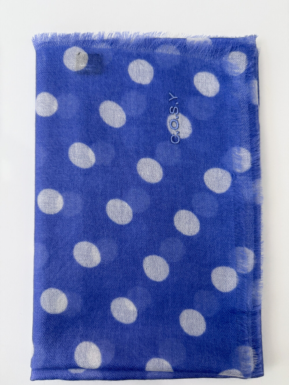 C.O.S.Y by SjaalMania Sjaal Cosy 100% cashmere Dots  Persian Jewel