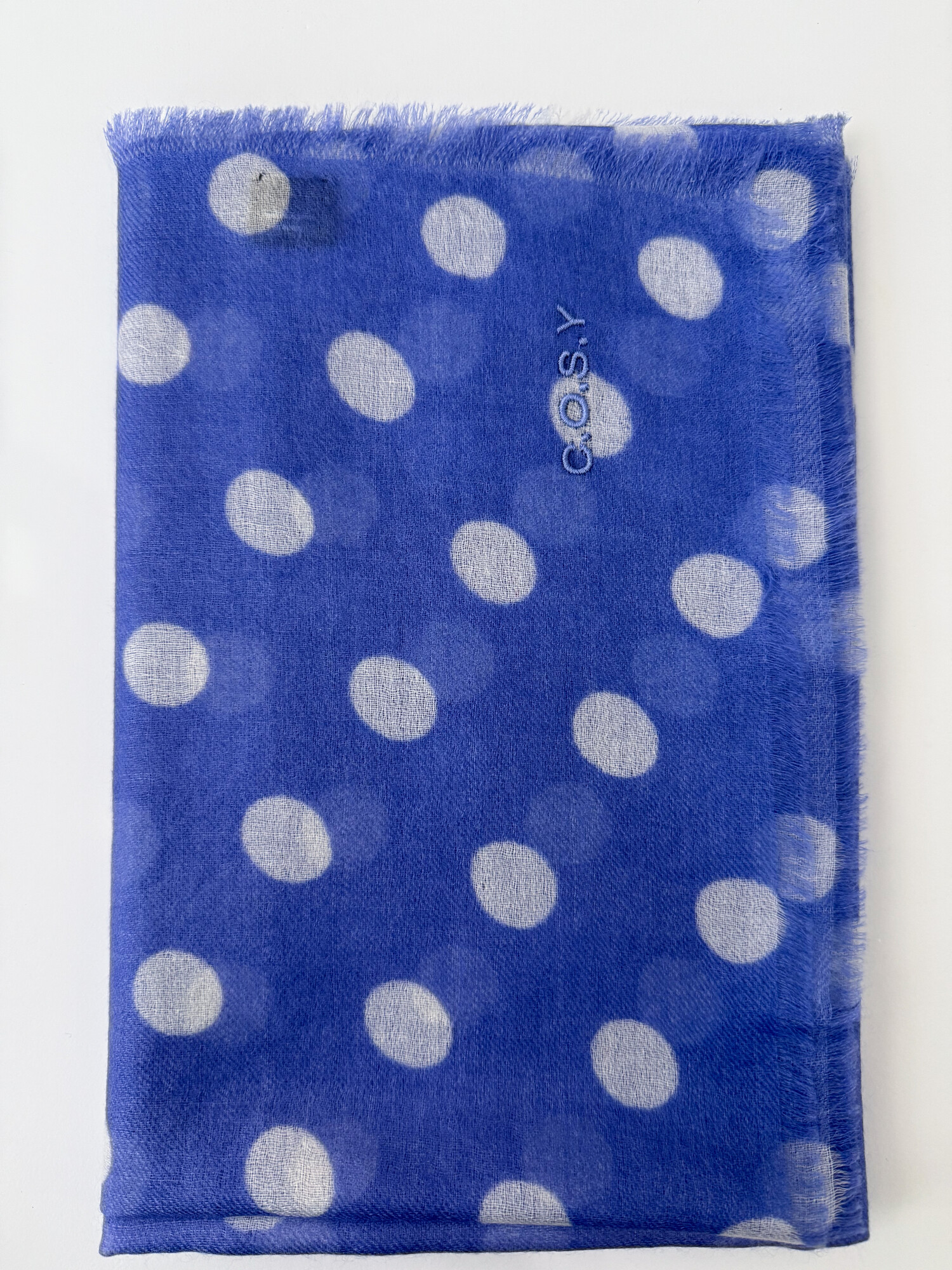 C.O.S.Y by SjaalMania Sjaal Cosy 100% cashmere Dots  Persian Jewel