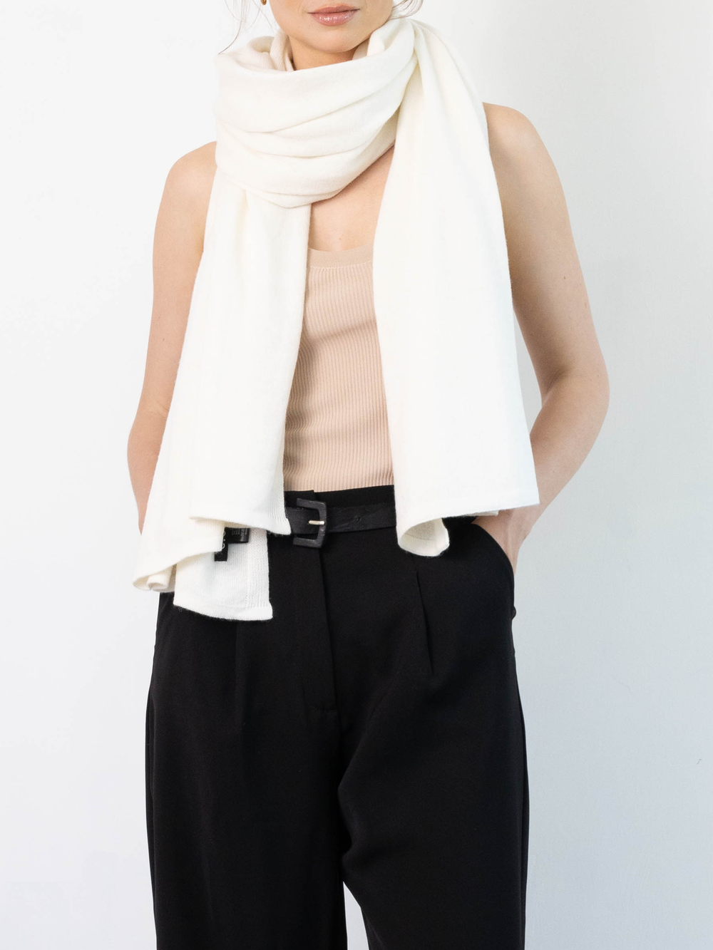 Schal Cosy Short Creamy White