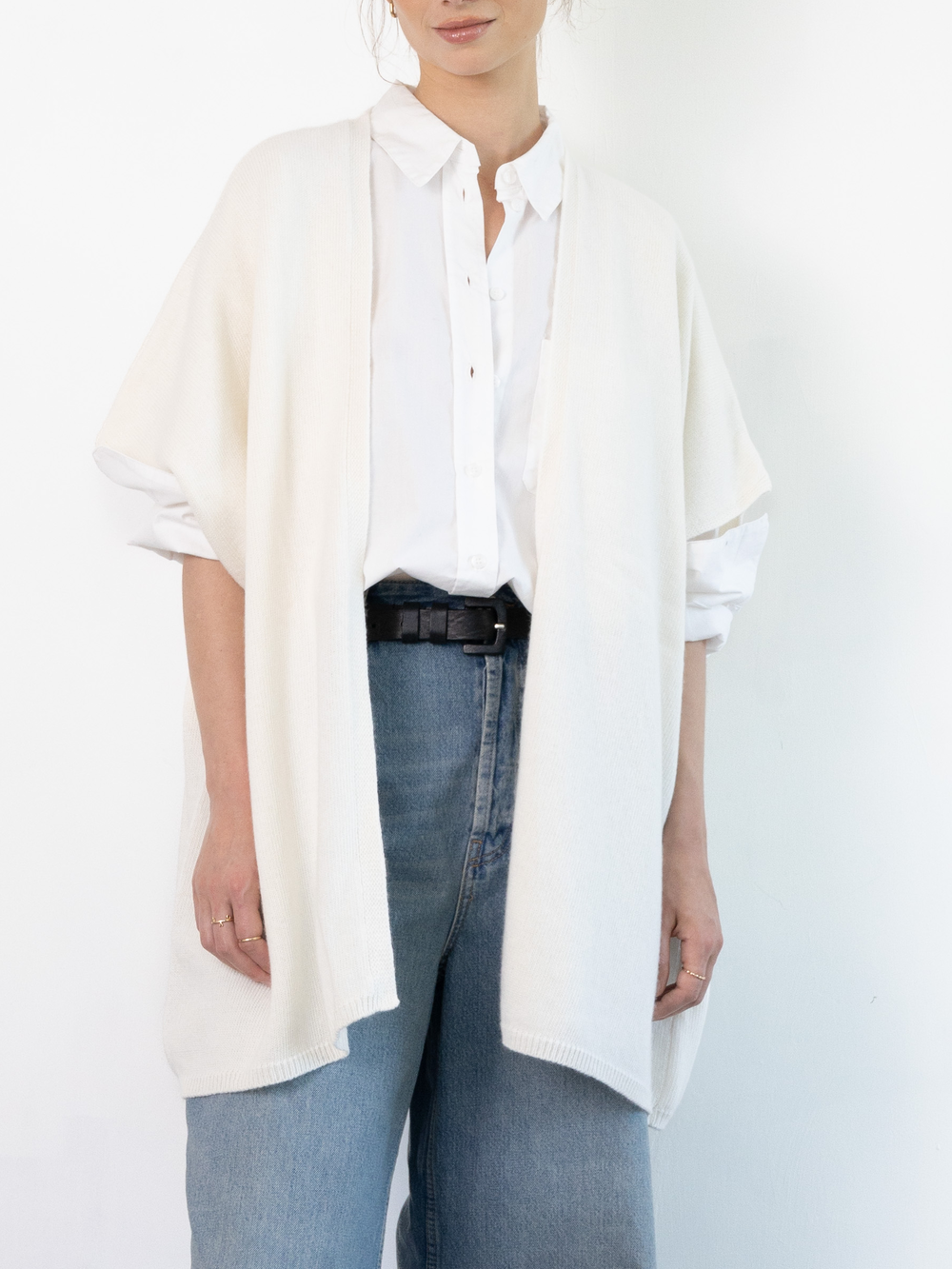 Cosy Strickjacke Cremeweiß C.O.S.Y by SjaalMania Cosy Strickjacke Cremeweiß