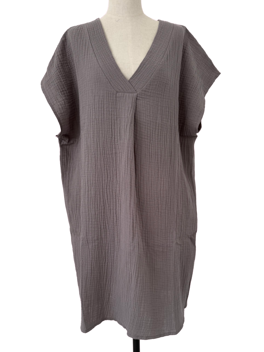 Cosy Tuniek Jurk Dark Gray