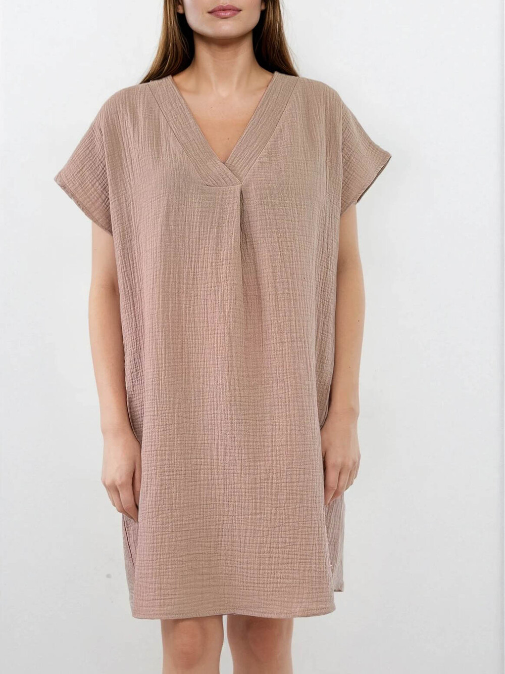 Cosy Tunikakleid Taupe