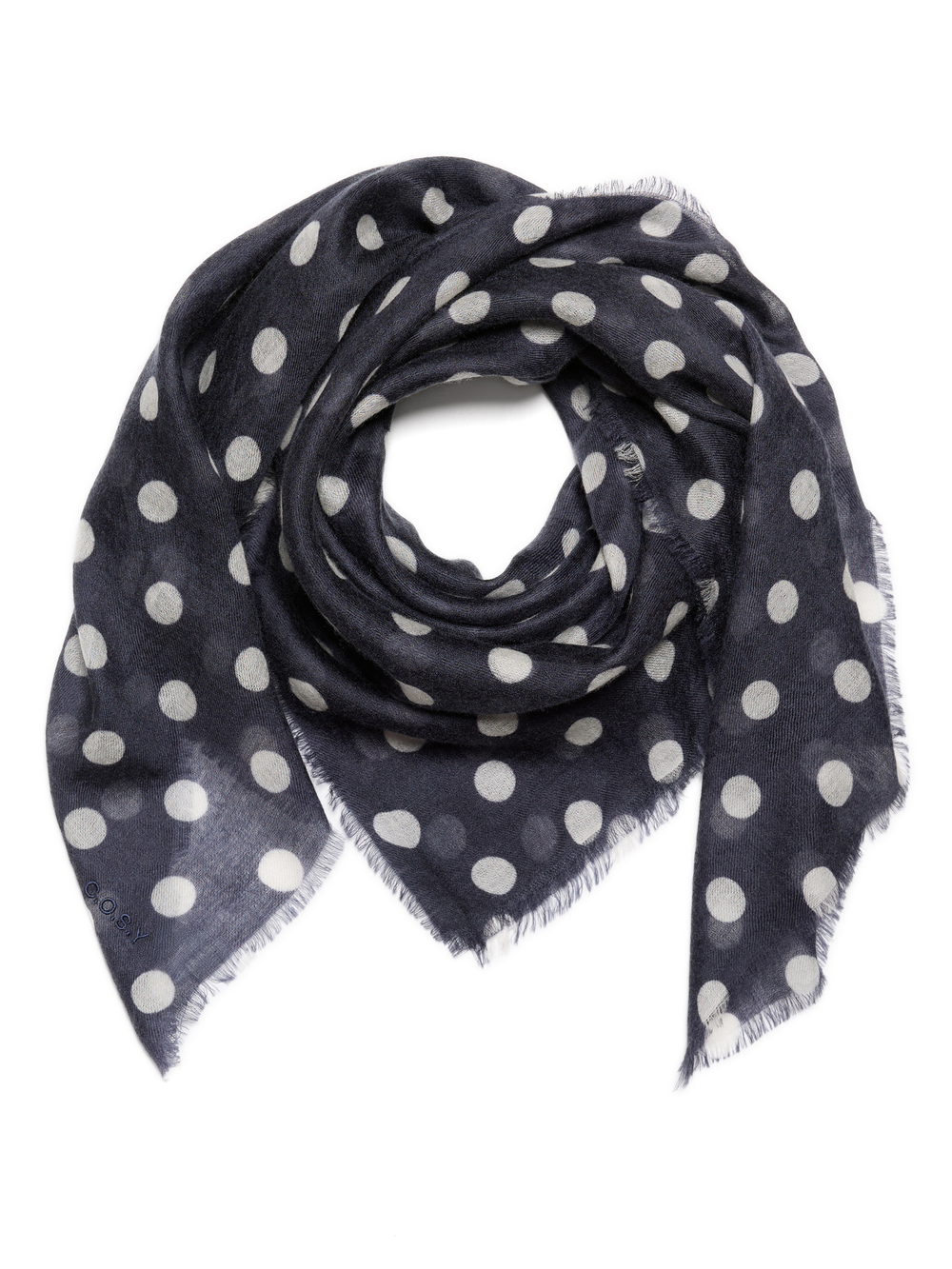 Scarf 100% Cashmere Dots Night Sky