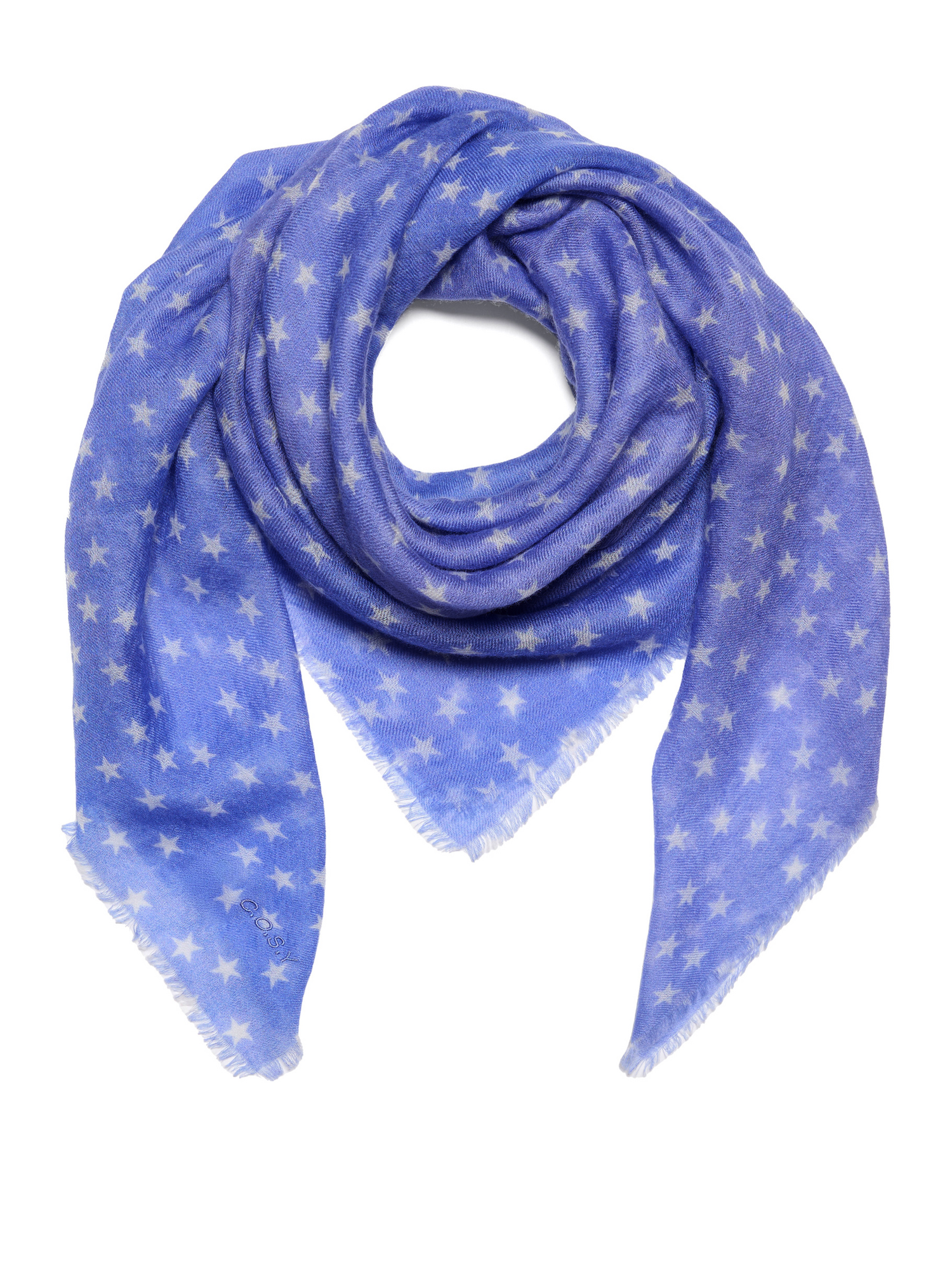 Scarf Cosy 100% cashmere Stars Persian Jewel