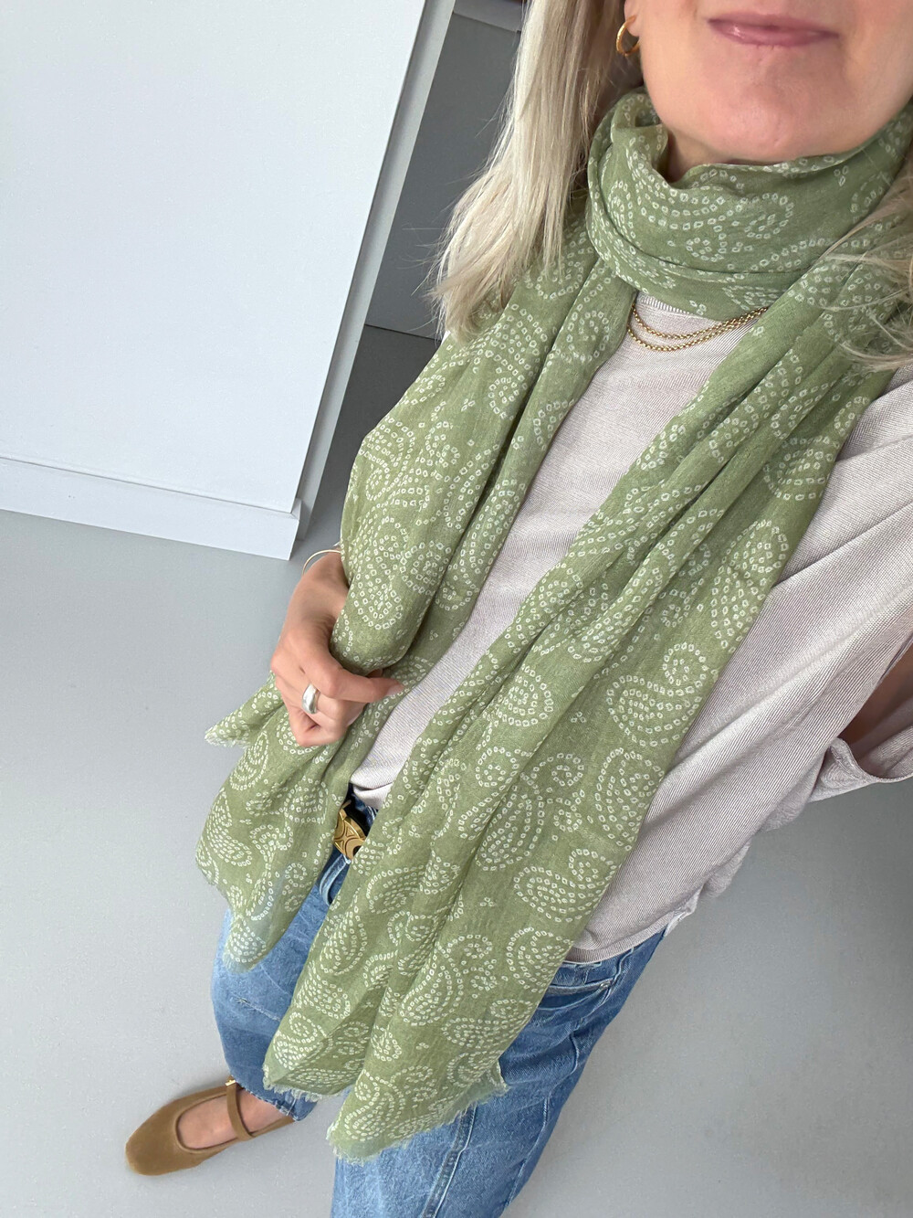 C.O.S.Y by SjaalMania Sjaal Cosy Paisley Desert Sage