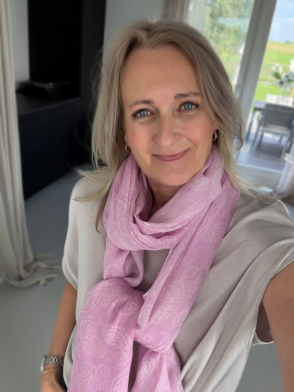 C.O.S.Y Sjaal Cosy Paisley Lilac