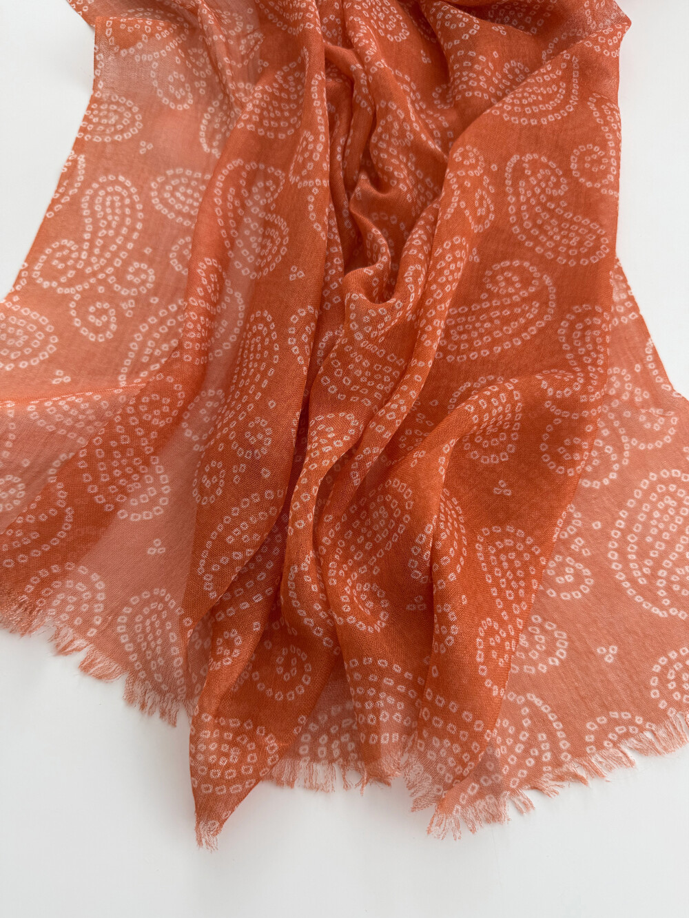 Scarf Cosy Paisley Coral Reef